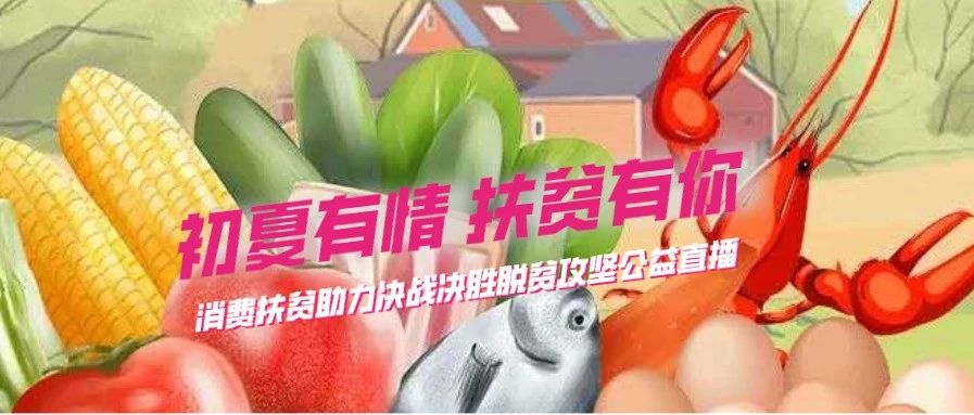 初夏有情 扶贫有你——消费扶贫助力决战决胜脱贫攻坚公益直播活动盛大开启
